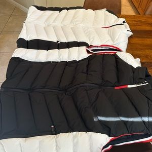 ***Sold Off Platform*** Pair of Alternate (Black & White) Puffy Vests
